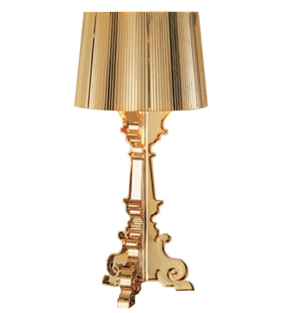 Lámpara de tabla de oro de Kartell Bourgie