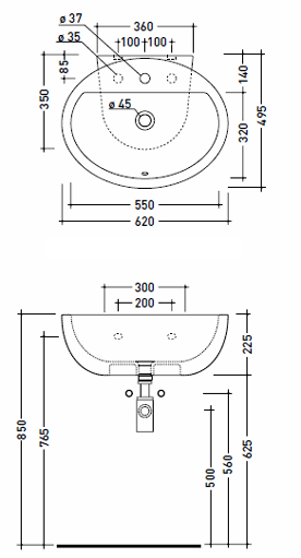 Lavabos Flaminia Dip