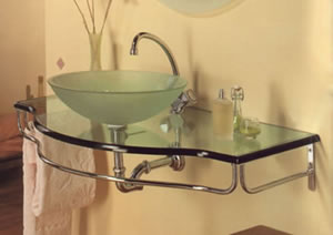 Lavabos Cristal, Baños caseros