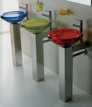 Lavabos Cristal, Baños, Duchas