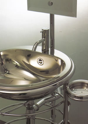 El acero inoxidable se hunde, Lavabos acero, Lavabos, Sanitarios, Inodoros,  Lavabos