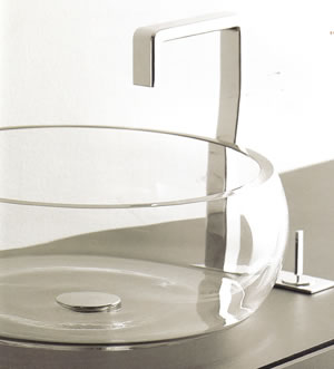 Lavabos Cristal de Antonio Lupi Bubble