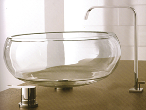 Lavabos Cristal de Antonio Lupi Bubble