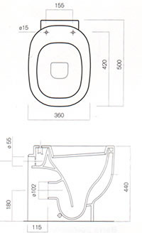 Sanitarios Pozzi Ginori 500
